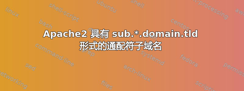 Apache2 具有 sub.*.domain.tld 形式的通配符子域名