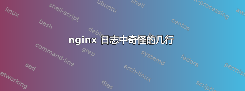 nginx 日志中奇怪的几行