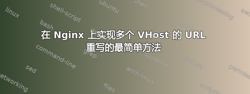 在 Nginx 上实现多个 VHost 的 URL 重写的最简单方法