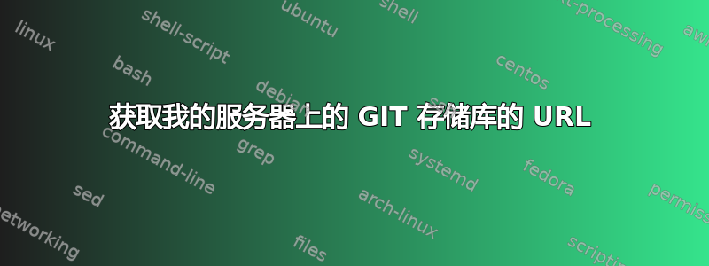 获取我的服务器上的 GIT 存储库的 URL