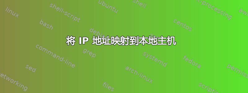 将 IP 地址映射到本地主机 