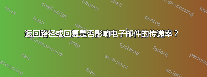 返回路径或回复是否影响电子邮件的传递率？