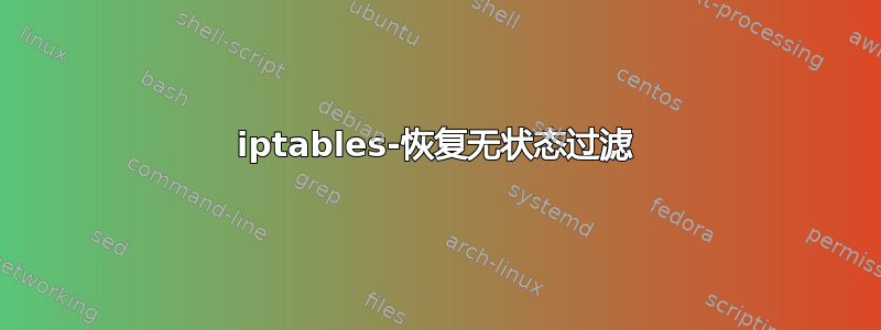 iptables-恢复无状态过滤