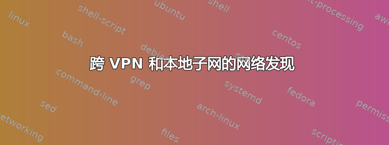 跨 VPN 和本地子网的网络发现