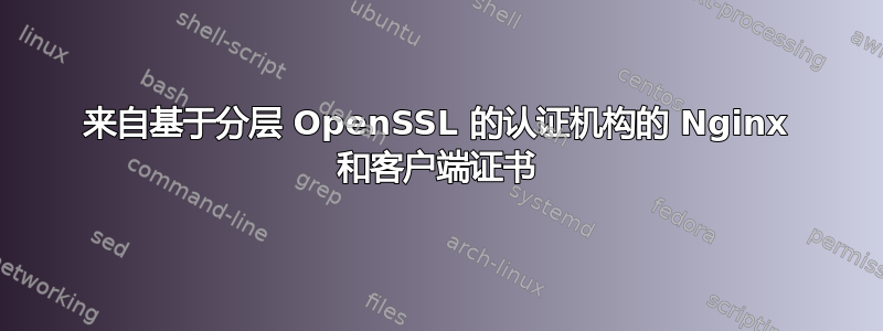 来自基于分层 OpenSSL 的认证机构的 Nginx 和客户端证书