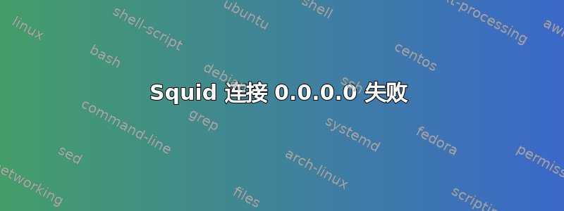 Squid 连接 0.0.0.0 失败