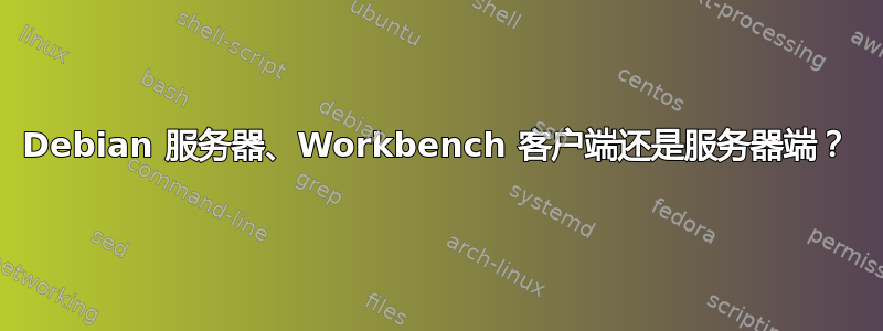 Debian 服务器、Workbench 客户端还是服务器端？