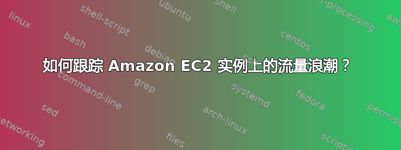 如何跟踪 Amazon EC2 实例上的流量浪潮？