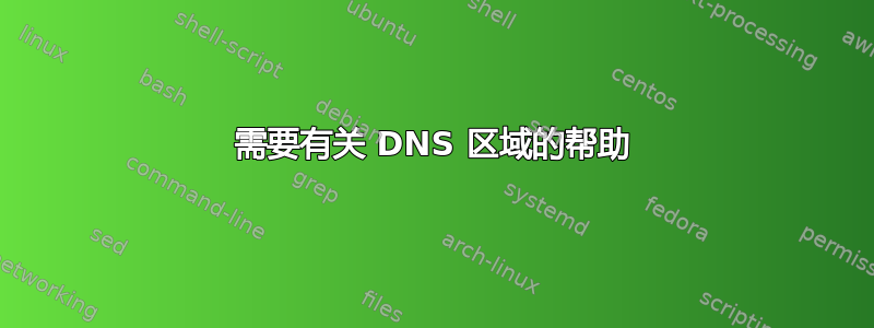 需要有关 DNS 区域的帮助