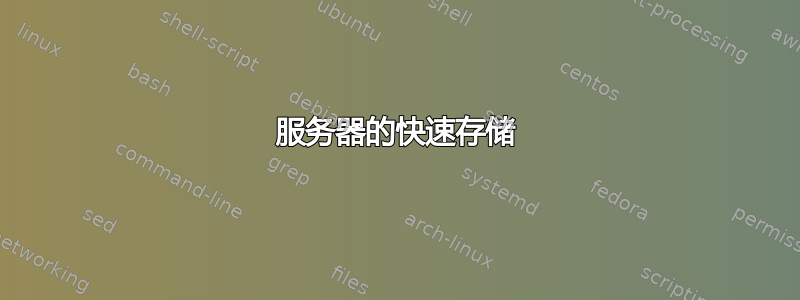 服务器的快速存储