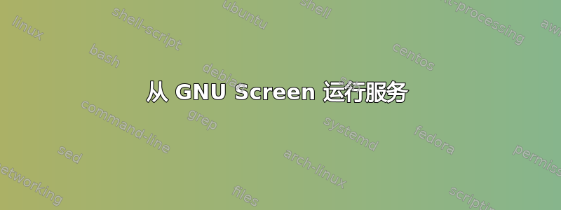 从 GNU Screen 运行服务