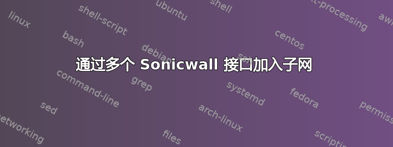 通过多个 Sonicwall 接口加入子网