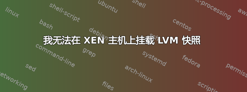 我无法在 XEN 主机上挂载 LVM 快照