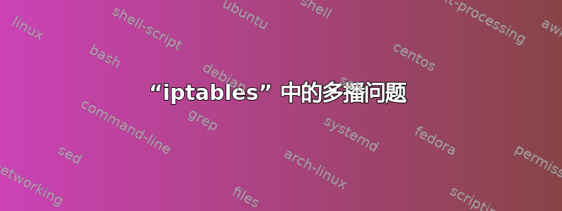 “iptables” 中的多播问题