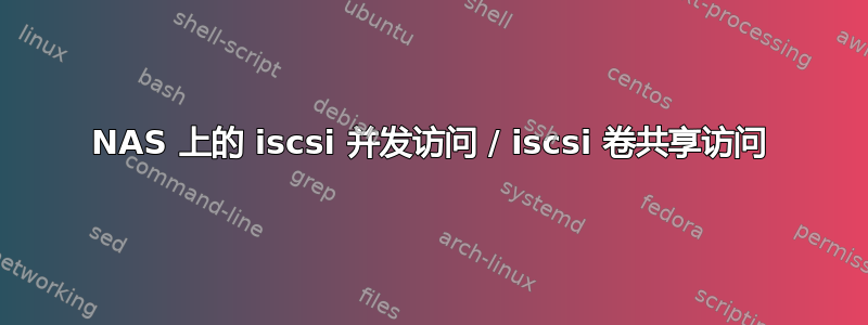 NAS 上的 iscsi 并发访问 / iscsi 卷共享访问