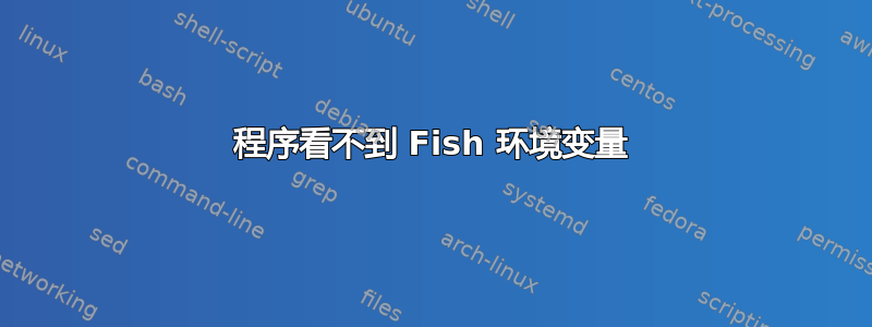 程序看不到 Fish 环境变量