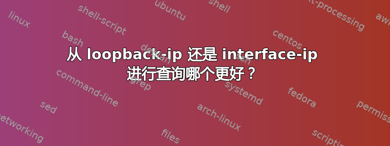 从 loopback-ip 还是 interface-ip 进行查询哪个更好？