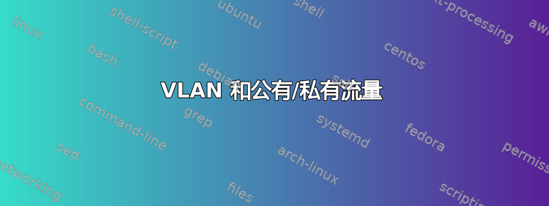 VLAN 和公有/私有流量