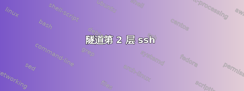 隧道第 2 层 ssh