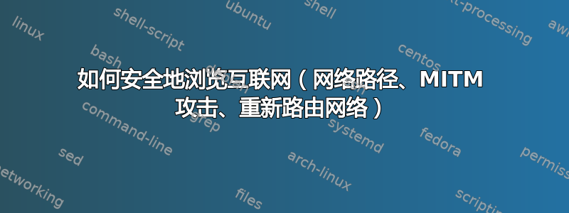 如何安全地浏览互联网（网络路径、MITM 攻击、重新路由网络）