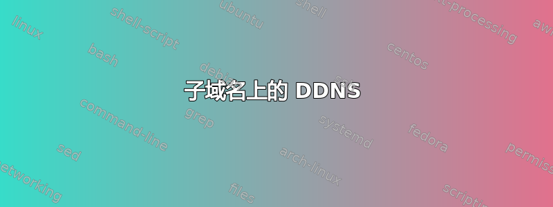 子域名上的 DDNS