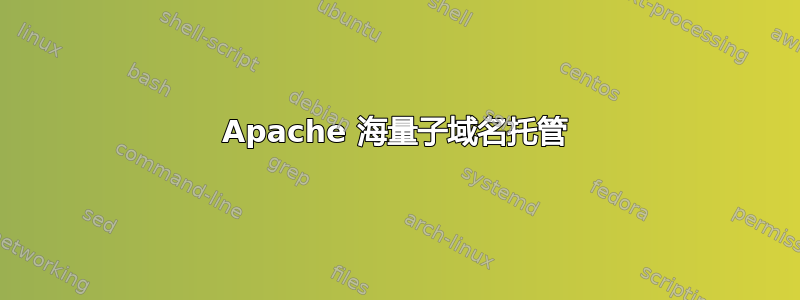 Apache 海量子域名托管