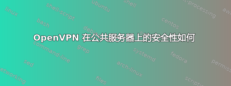 OpenVPN 在公共服务器上的安全性如何