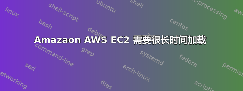 Amazaon AWS EC2 需要很长时间加载