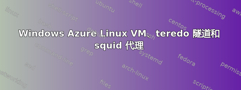 Windows Azure Linux VM、teredo 隧道和 squid 代理