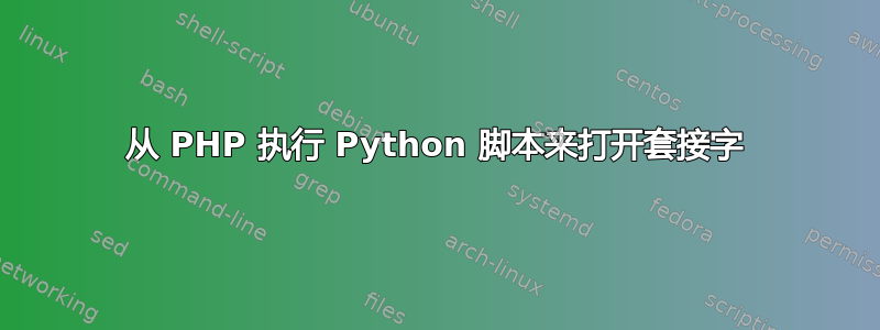 从 PHP 执行 Python 脚本来打开套接字