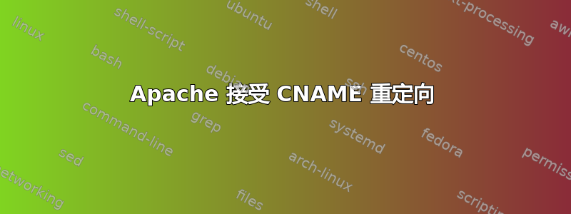 Apache 接受 CNAME 重定向