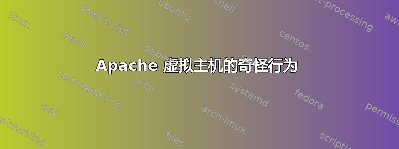 Apache 虚拟主机的奇怪行为