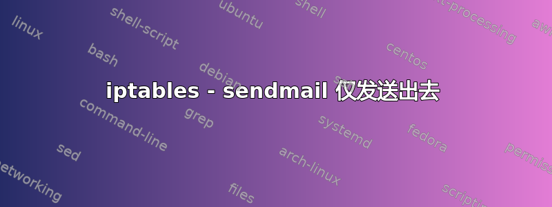 iptables - sendmail 仅发送出去