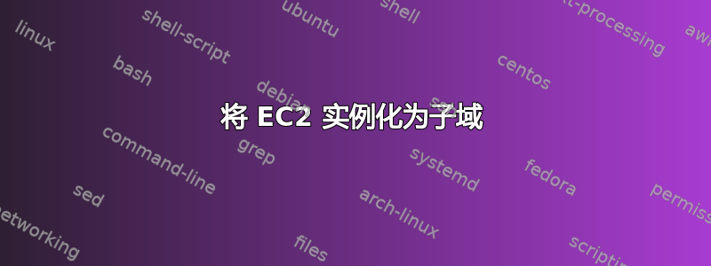 将 EC2 实例化为子域