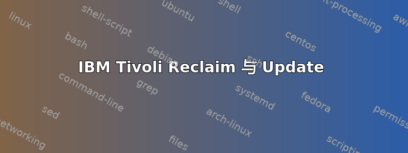 IBM Tivoli Reclaim 与 Update