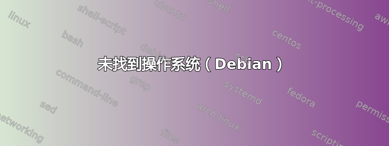 未找到操作系统（Debian）