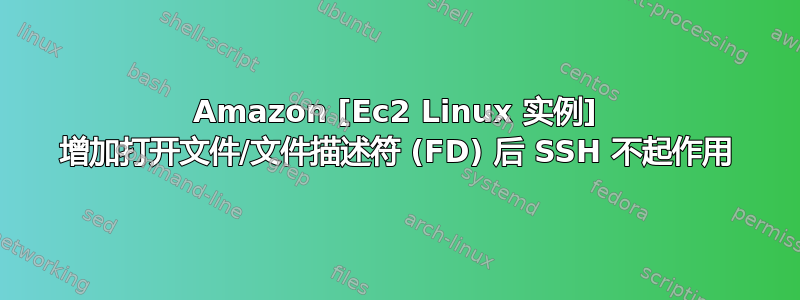 Amazon [Ec2 Linux 实例] 增加打开文件/文件描述符 (FD) 后 SSH 不起作用