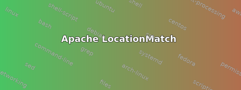 Apache LocationMatch