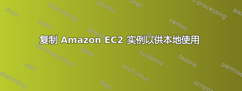 复制 Amazon EC2 实例以供本地使用