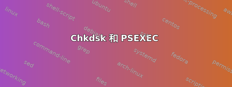 Chkdsk 和 PSEXEC