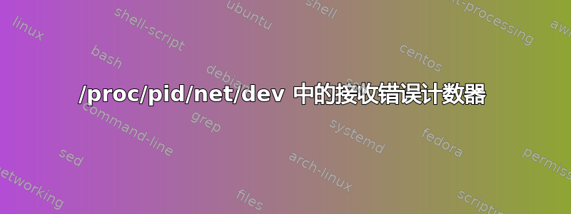 /proc/pid/net/dev 中的接收错误计数器