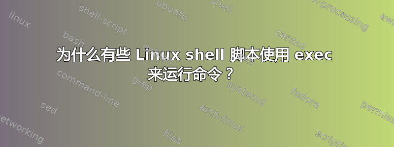 为什么有些 Linux shell 脚本使用 exec 来运行命令？ 