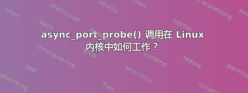 async_port_probe() 调用在 Linux 内核中如何工作？