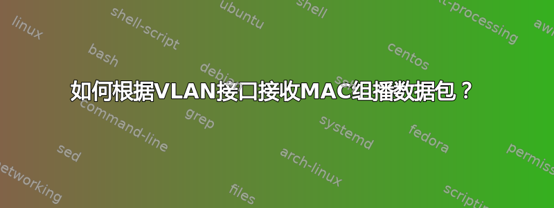 如何根据VLAN接口接收MAC组播数据包？