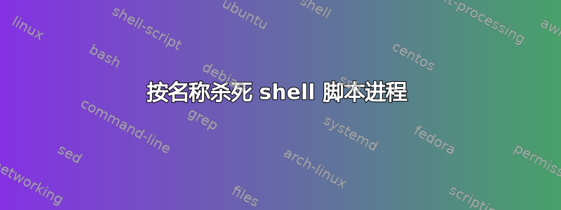 按名称杀死 shell 脚本进程