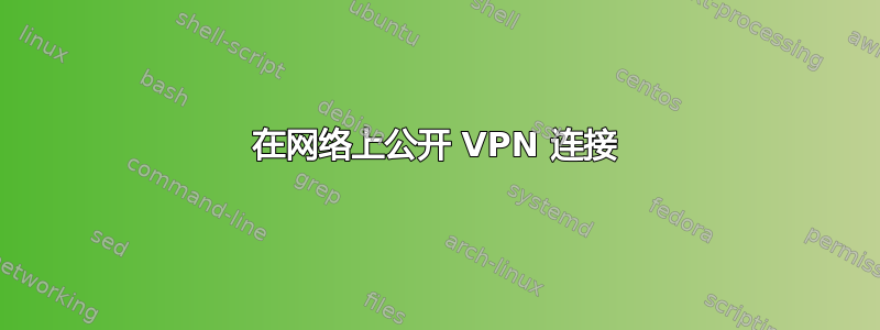 在网络上公开 VPN 连接