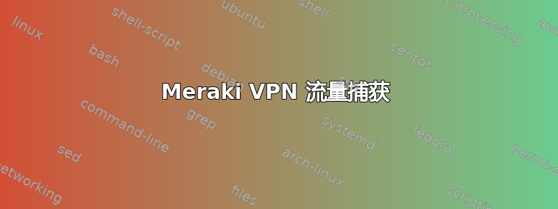 Meraki VPN 流量捕获