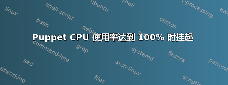 Puppet CPU 使用率达到 100% 时挂起