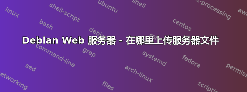 Debian Web 服务器 - 在哪里上传服务器文件 