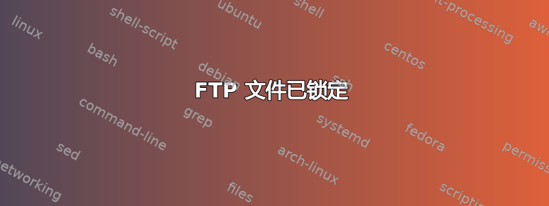 FTP 文件已锁定